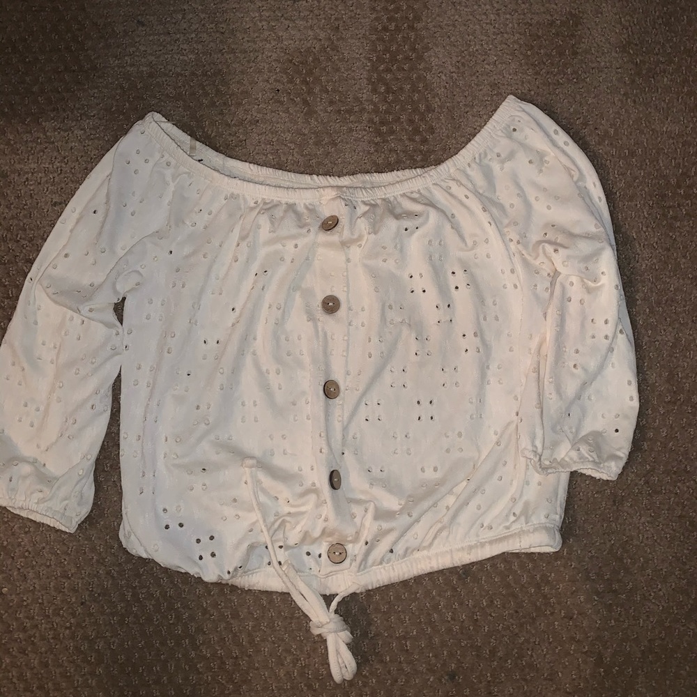 Beige cute top